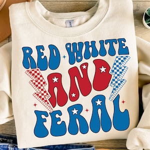 Rot, weiß und Wildes Logo, lustiges USA-Shirt, lustiges Waschbär-Shirt, 4. Juli, digitaler Download, wildes Blatt svg, Hotdog-Waschbärzeichen-Svg, Merica Blatt-Svg