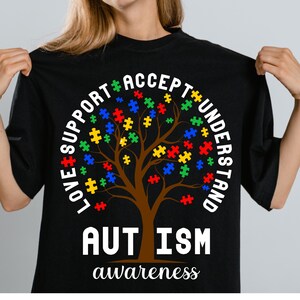 Autisme Svg, autisme liefde ondersteuning accepteren begrijpen, autisme bewustzijn Svg, autisme liefde Svg, autisme bewustzijn Png, autisme moeder, autisme shirt Svg