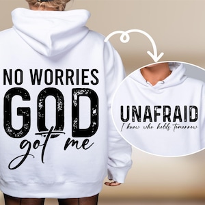 Christian Quote SVG: Unafraid God Got Me, Faith Based (Digital Download)