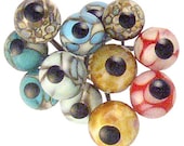 Handmade Glass Eyes on Wires Assortment of Specials (12 eyes)