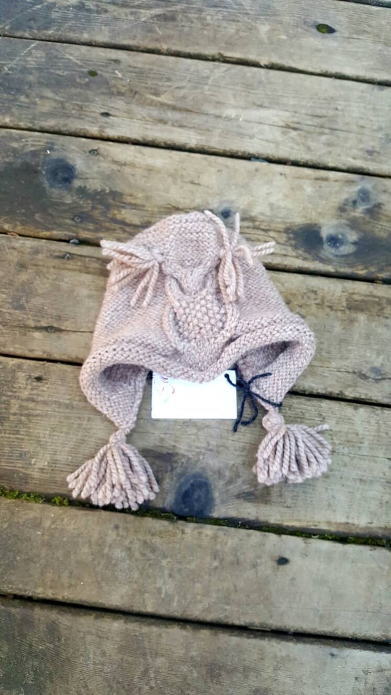 cable knit owl hat owl hat girls owl hat baby girls owl hat child/'s owl hat beige owl hat Knit owl hat owl bonnet babies owl hat