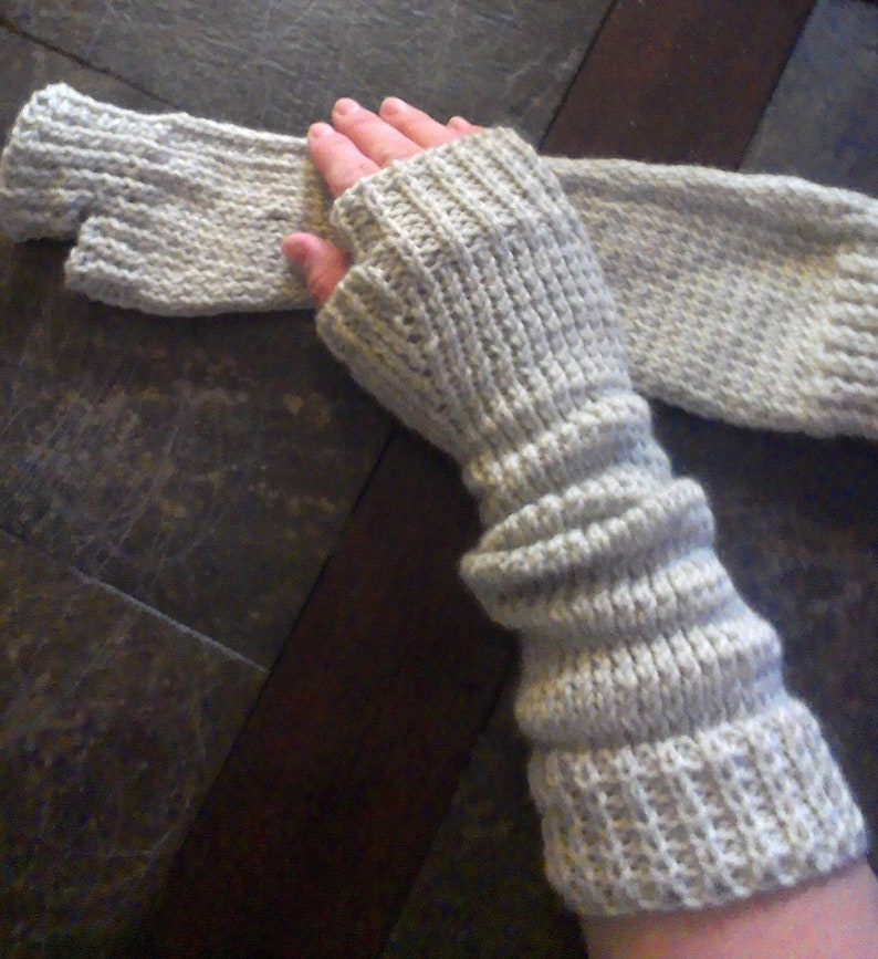 Knit Fingerless Gloves Fingerless Mitten Glove Women's Etsy