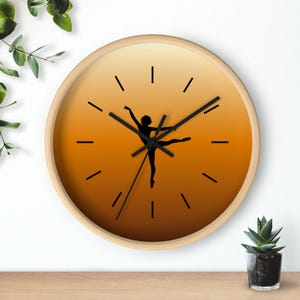 Elegant Ballerina Wall Clock - Dance Decor for Home, Gift for Dancers, Artistic Timepiece, Ballet Lover Wall Art