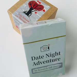 Date Night Cards and Massage Candle | Romantic Game for Couples | Intimate Gift for Him & Her | Fun Relationship Game