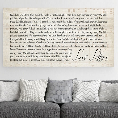 Song Lyrics Print Song Lyrics Wall Art Editable Print Song Etsy Australia
