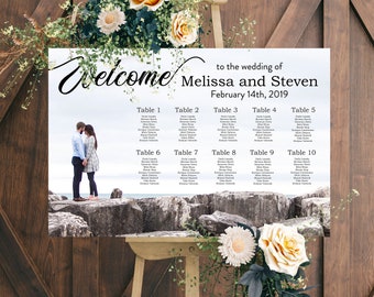 Find Your Seat Sign • Wedding Seating Chart Sign • Table Seating Chart • Seating Plan • Custom & Personalized