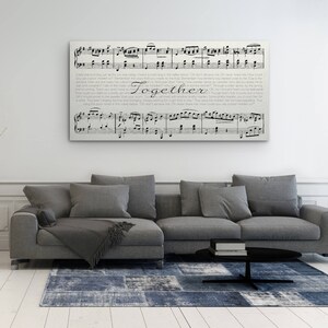 Sheet Music Art, Framed Song Lyrics, First Dance Sheet Music, First Dance Lyrics, Custom Canvas, Sheet Music Canvas