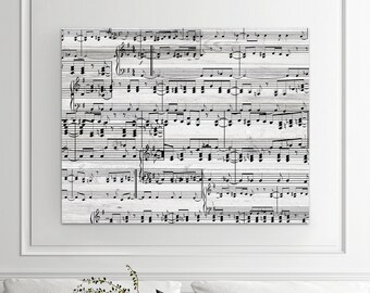 Custom Sheet Music Art: First Dance Song on Canvas