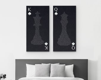 King And Queen Signs Etsy