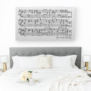 Wedding Song Canvas, Music Wall Art, Sheet Music Art, Wedding Song Art, Sheet Music Print