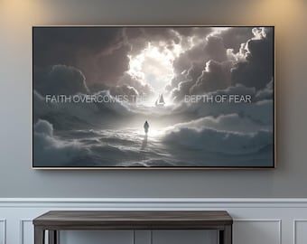 Jesus Walking On Water Art: Inspiring Christian Wall Art