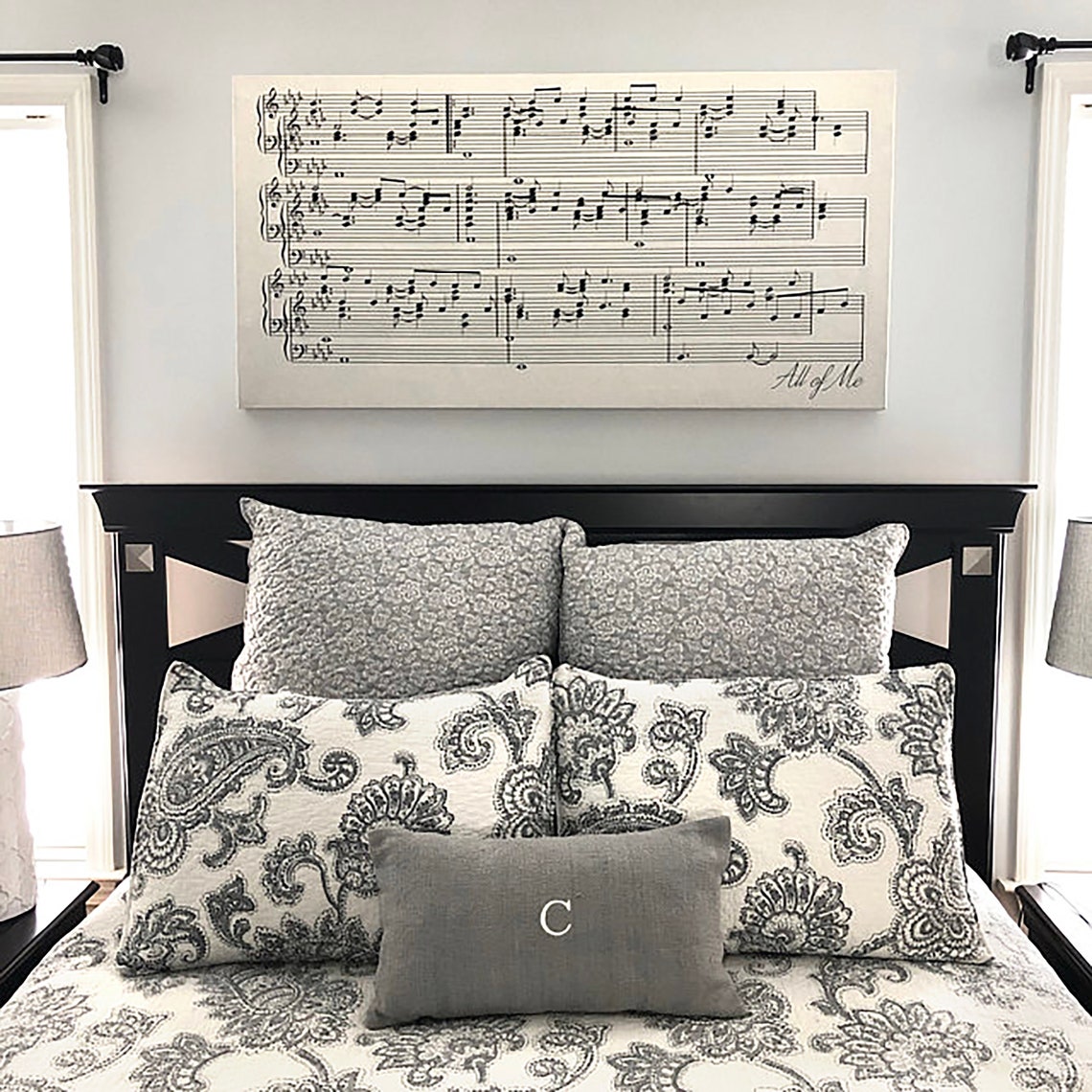 Sheet Music Art Sheet Music Canvas Print Song Lyric Print Etsy