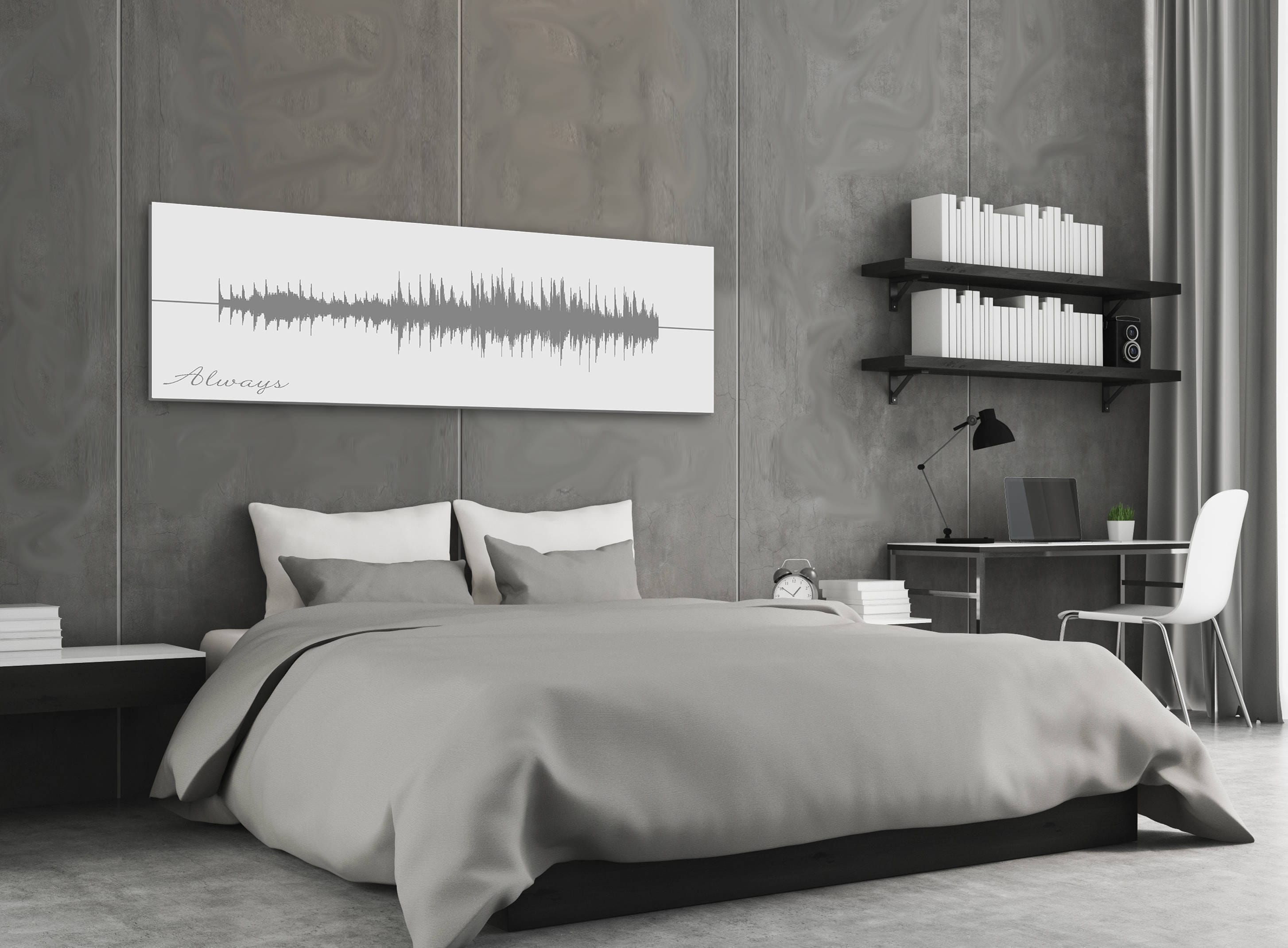 Custom Song Sound Wave Art, Cotton Anniversary Gift