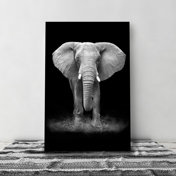 Elephant Art, Elephant Wall Art, Canvas Print, Picture of Elephants