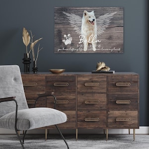Personalized Dog Memorial Canvas: Photo Keepsake, Pet Loss Gift image 7