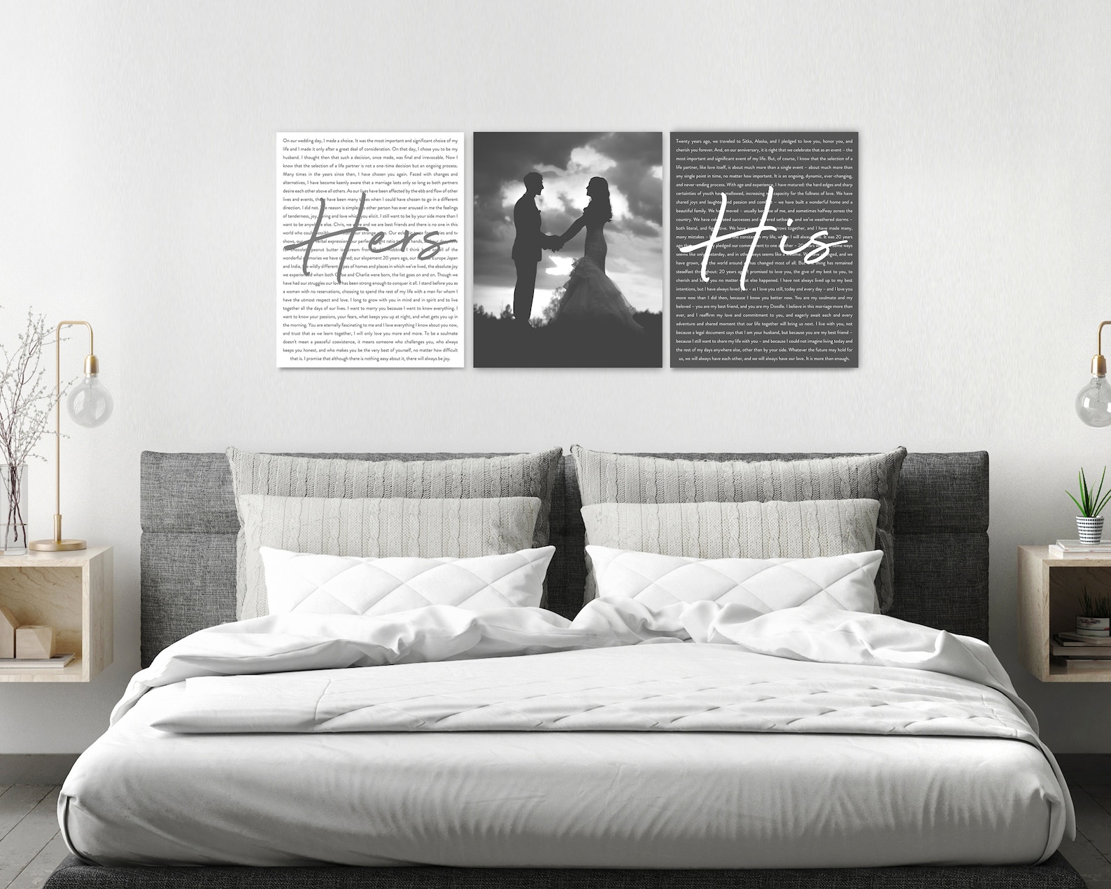 Custom His and Hers Sign His and Hers Wall Decor Wedding Etsy