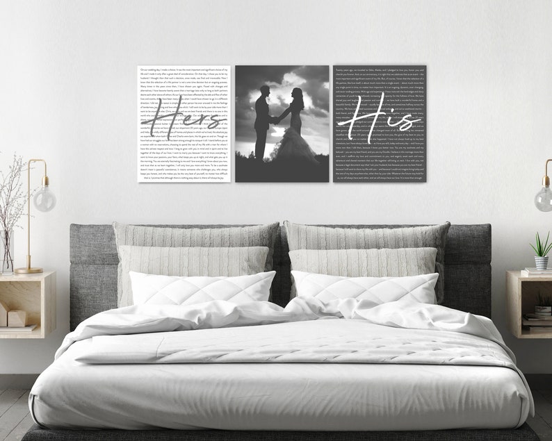 Custom His and Hers Sign His and Hers Wall Decor Wedding Etsy