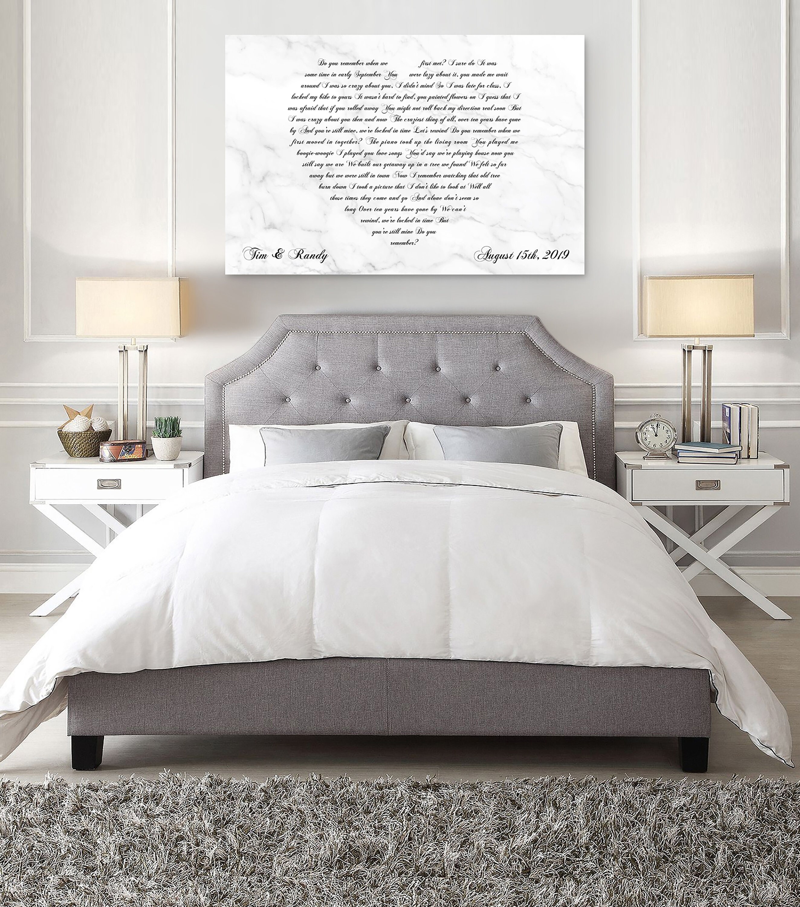 Wedding Song Wall Art First Dance Canvas Cotton Anniversary Etsy
