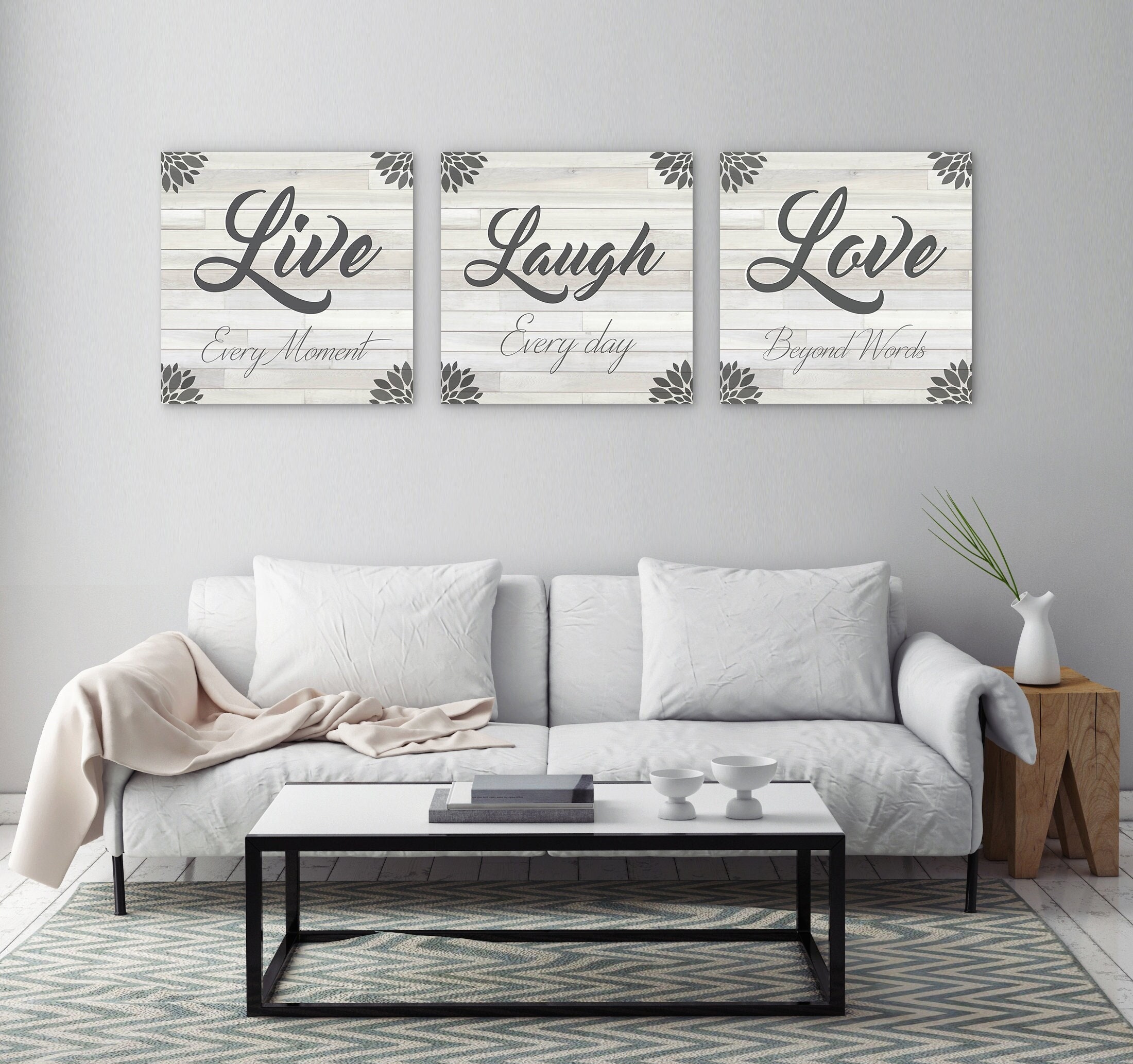 LOVE FAMILY GIFT Living Room Wall Art Decal Quote Words Lettering