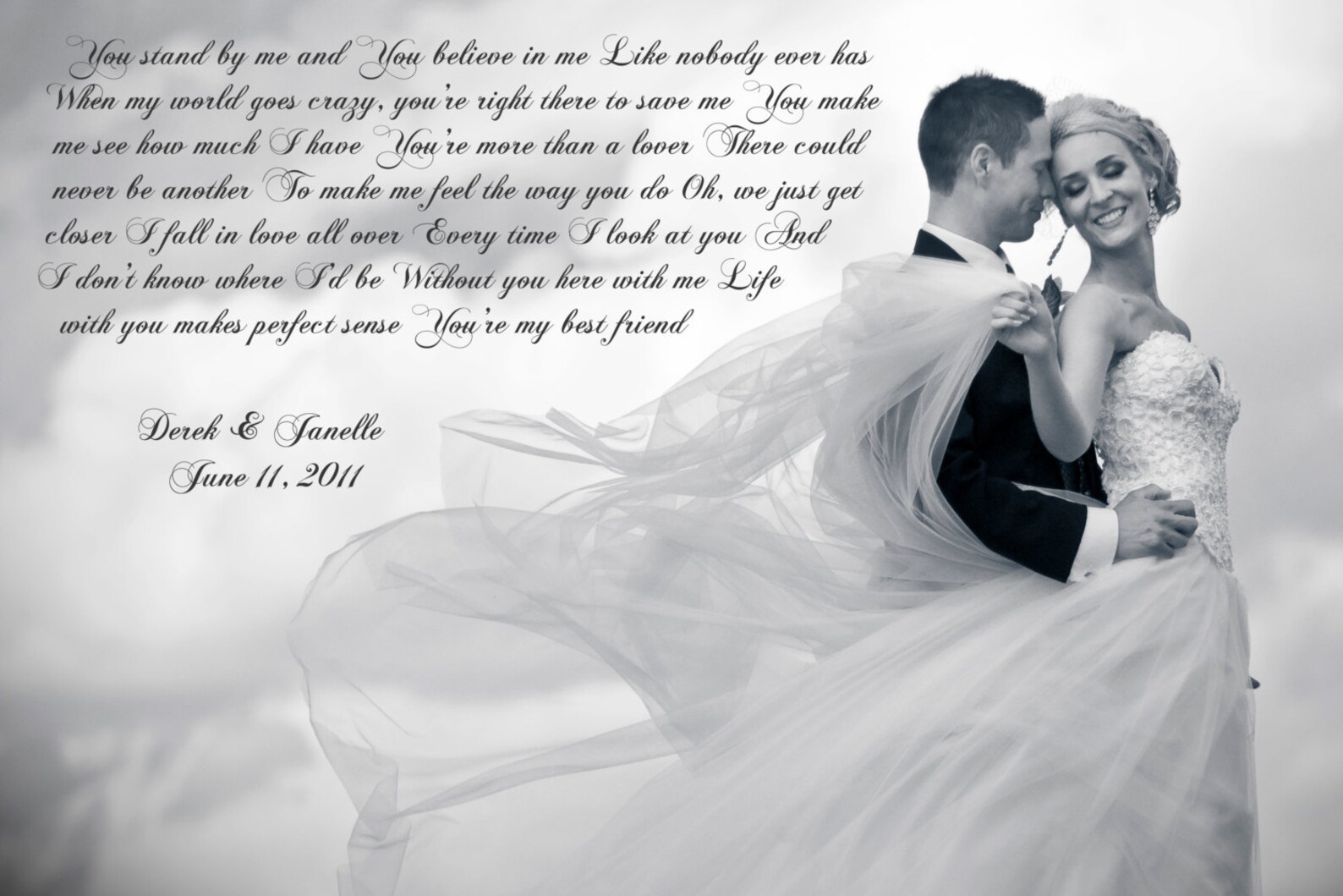 10 Year Anniversary Personalized Wedding Canvas 20x30 - Etsy