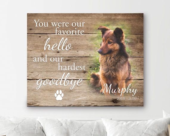 Pet Memorial Picture: Pet Parent Gift, Dog Condolence Gift