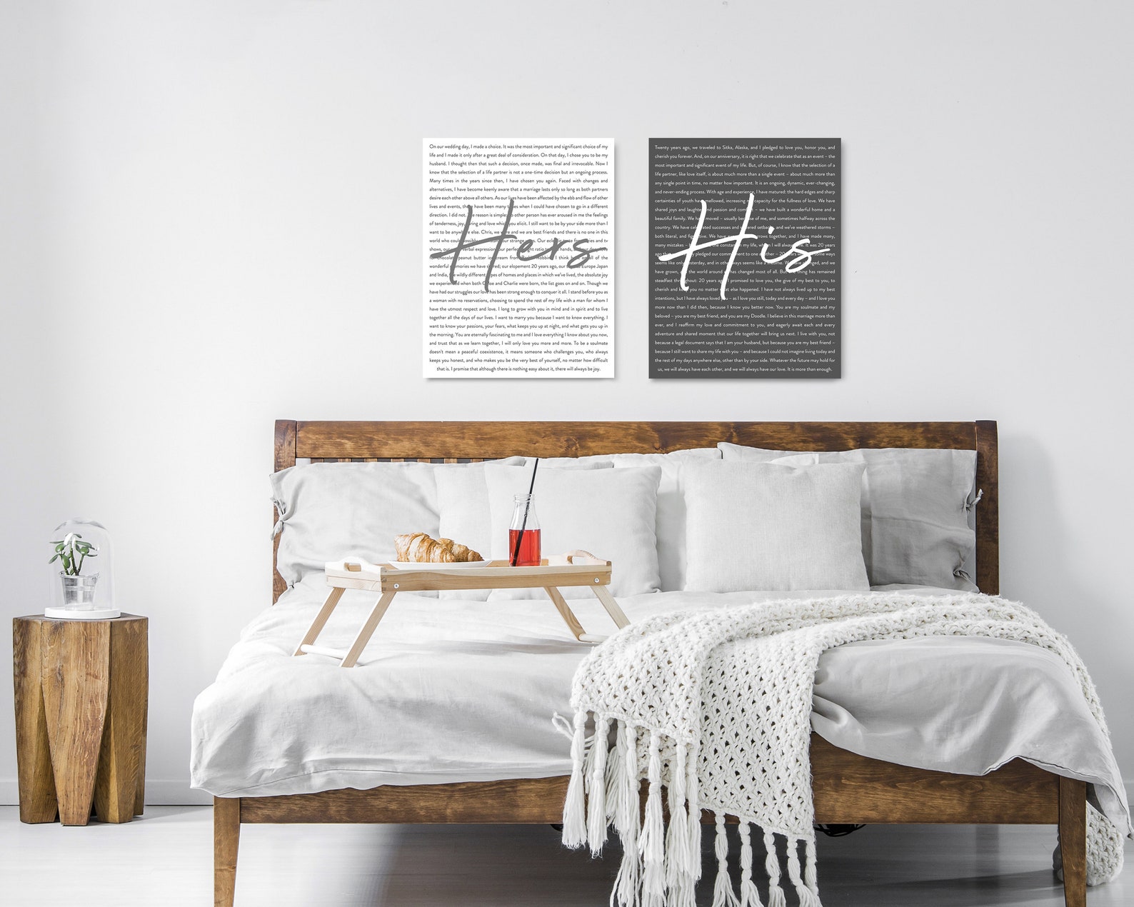 Custom His and Hers Sign His and Hers Wall Decor Wedding Etsy