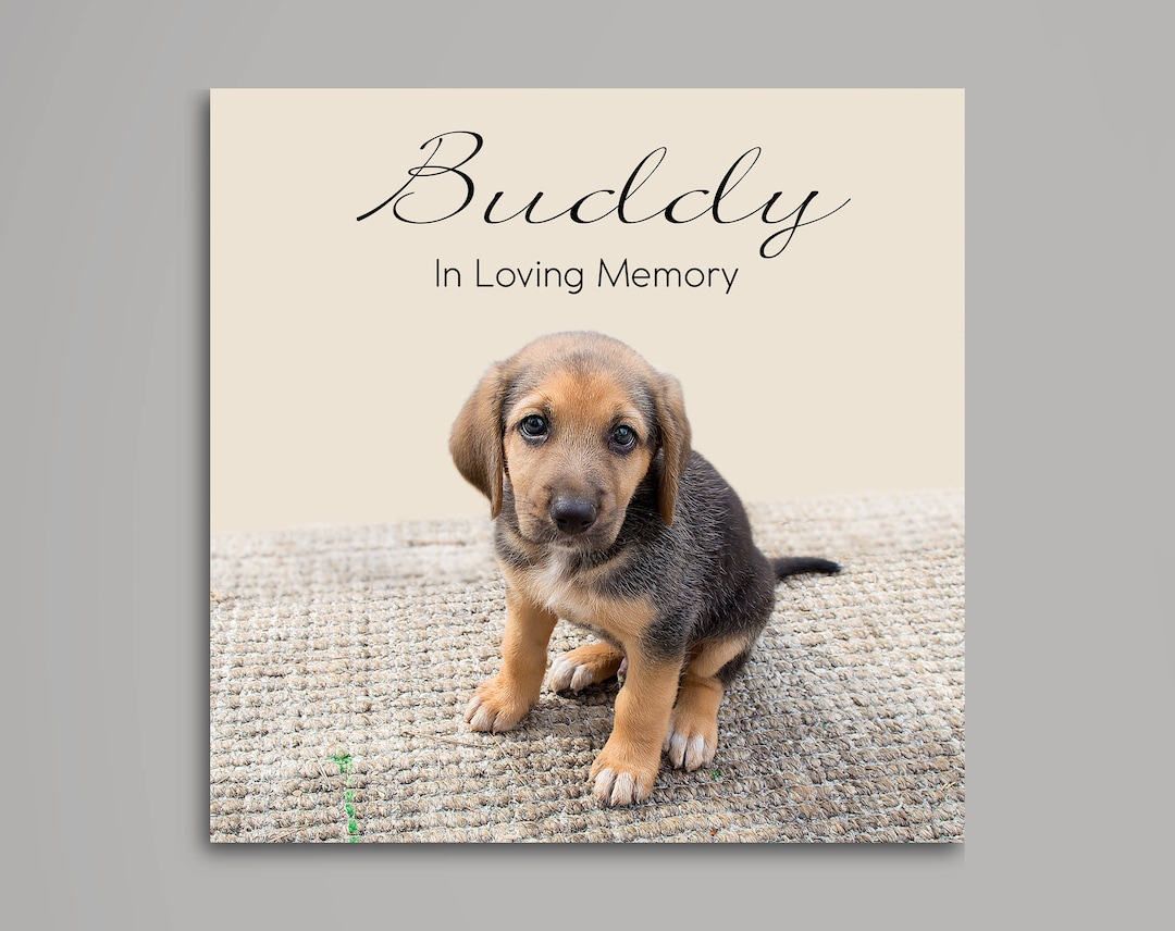 Personalized Dog Portrait Canvas, Pet Memorial, in Loving Memory - Etsy