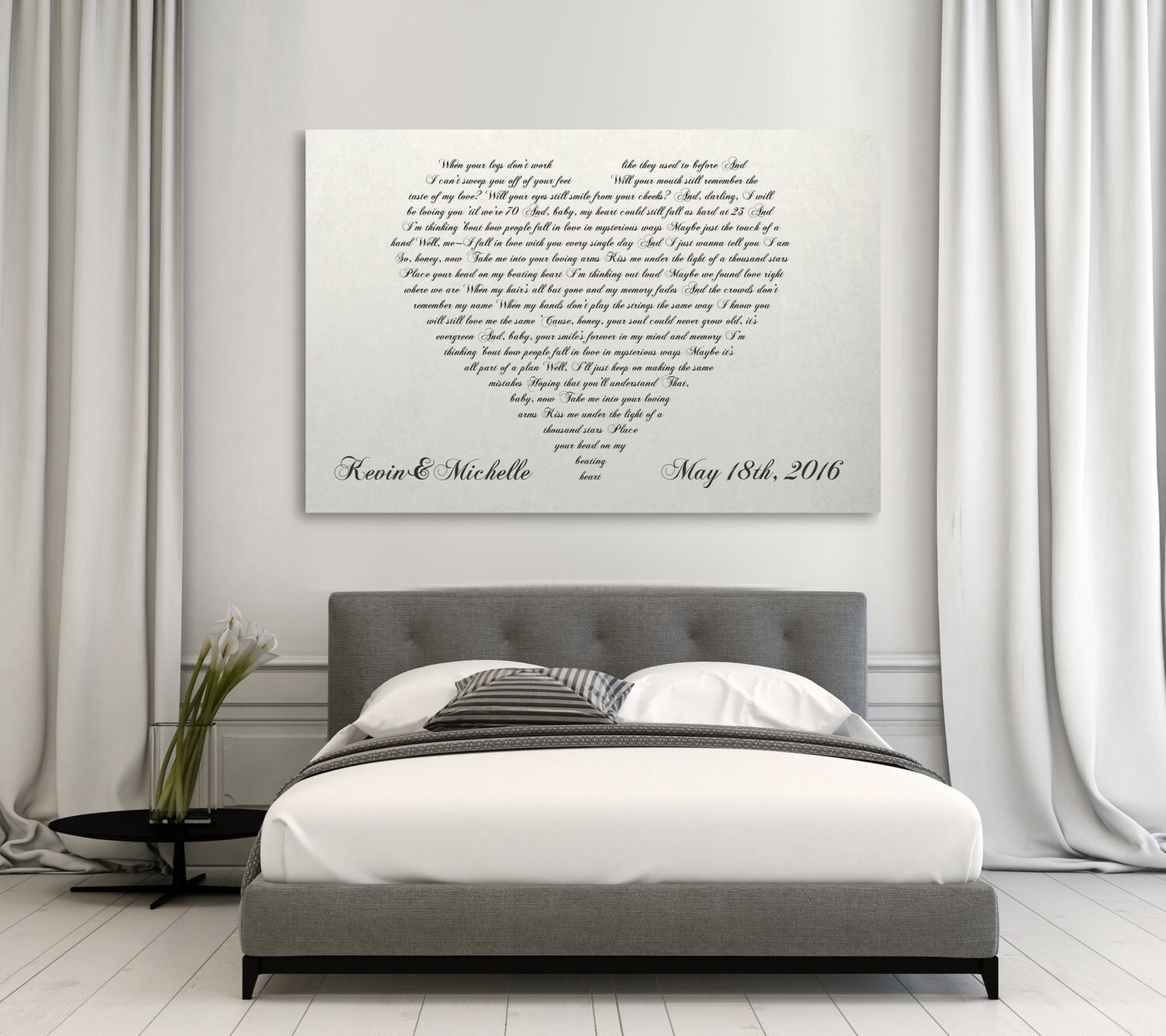 Wedding Song Wall Art First Dance Canvas Cotton Anniversary Etsy