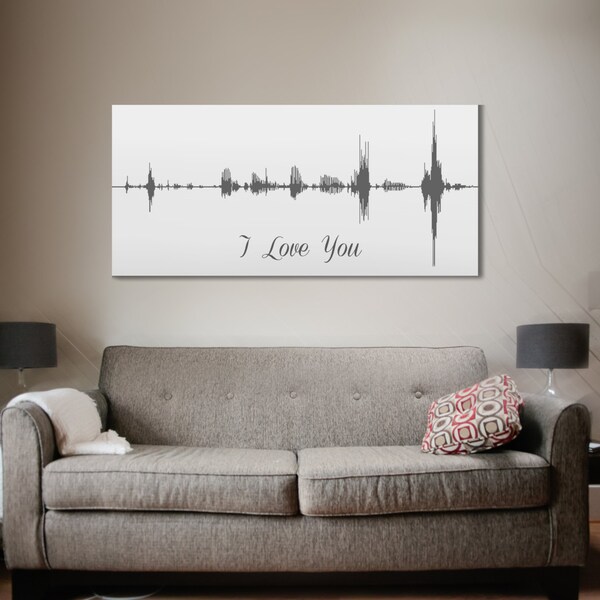Sound Wave Print, A Personalized Voice Message Design