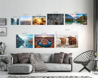 Custom Photo Canvas Print: Personalized Wedding Pictures, Gallery Wrap