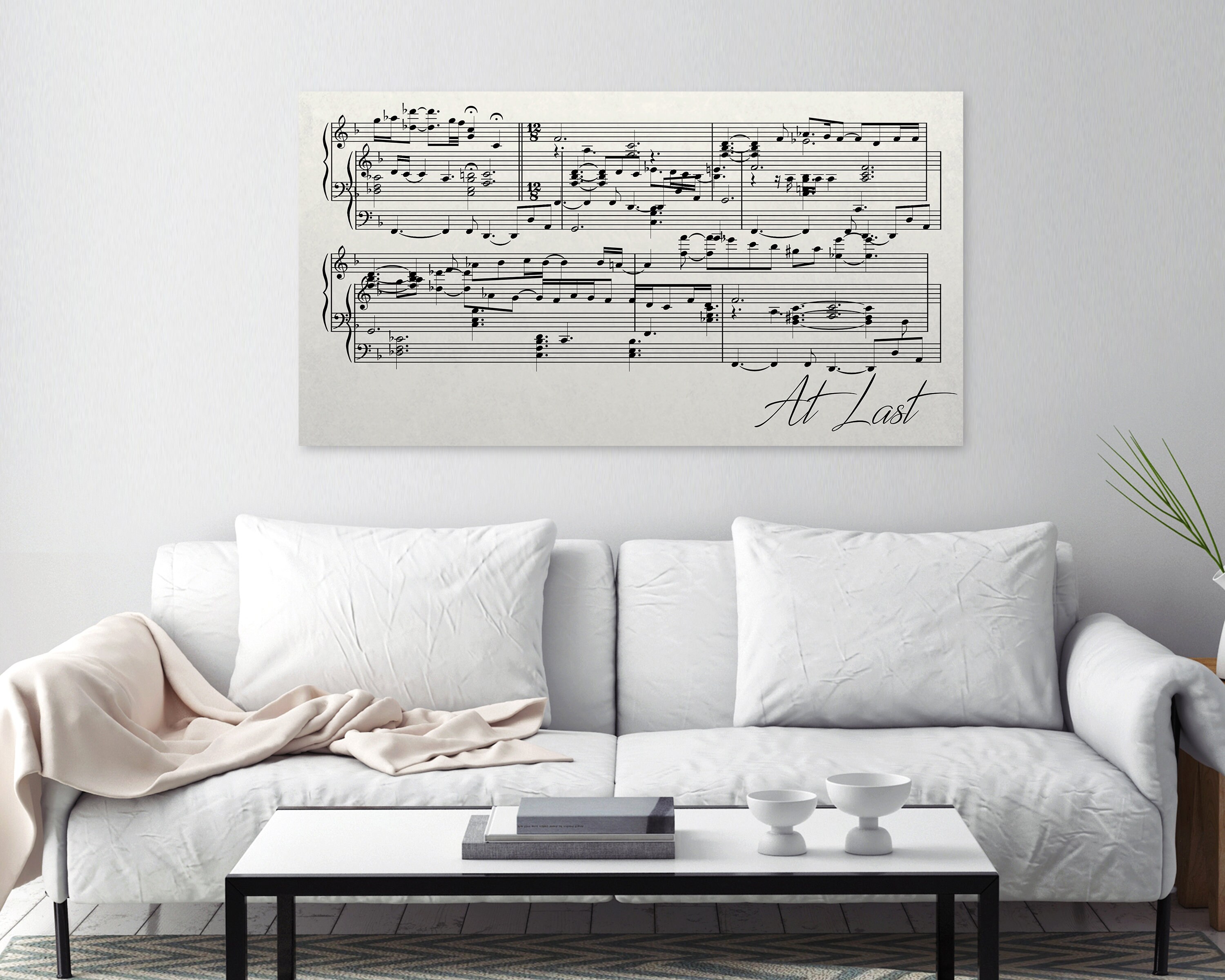 Sheet Music Canvas - Etsy