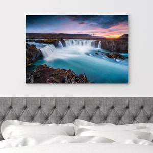 Waterfall Canvas Art - Relaxing Waterfall Print - Scenic Nature Wall Decor