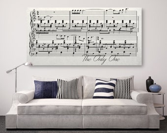 Sheet Music On Canvas, Sheet Music Design, Sheet Music Framed on Canvas, First Dance On Canvas, Anniversary Gift