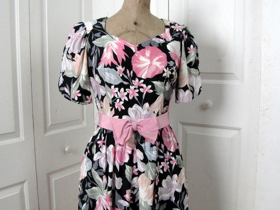 Vintage 80s Lanz Dress | Floral Dress | Size 10 |… - image 5