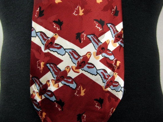 Vintage 1980s Men's Tie | Silk | Wembley | Wide |… - image 2