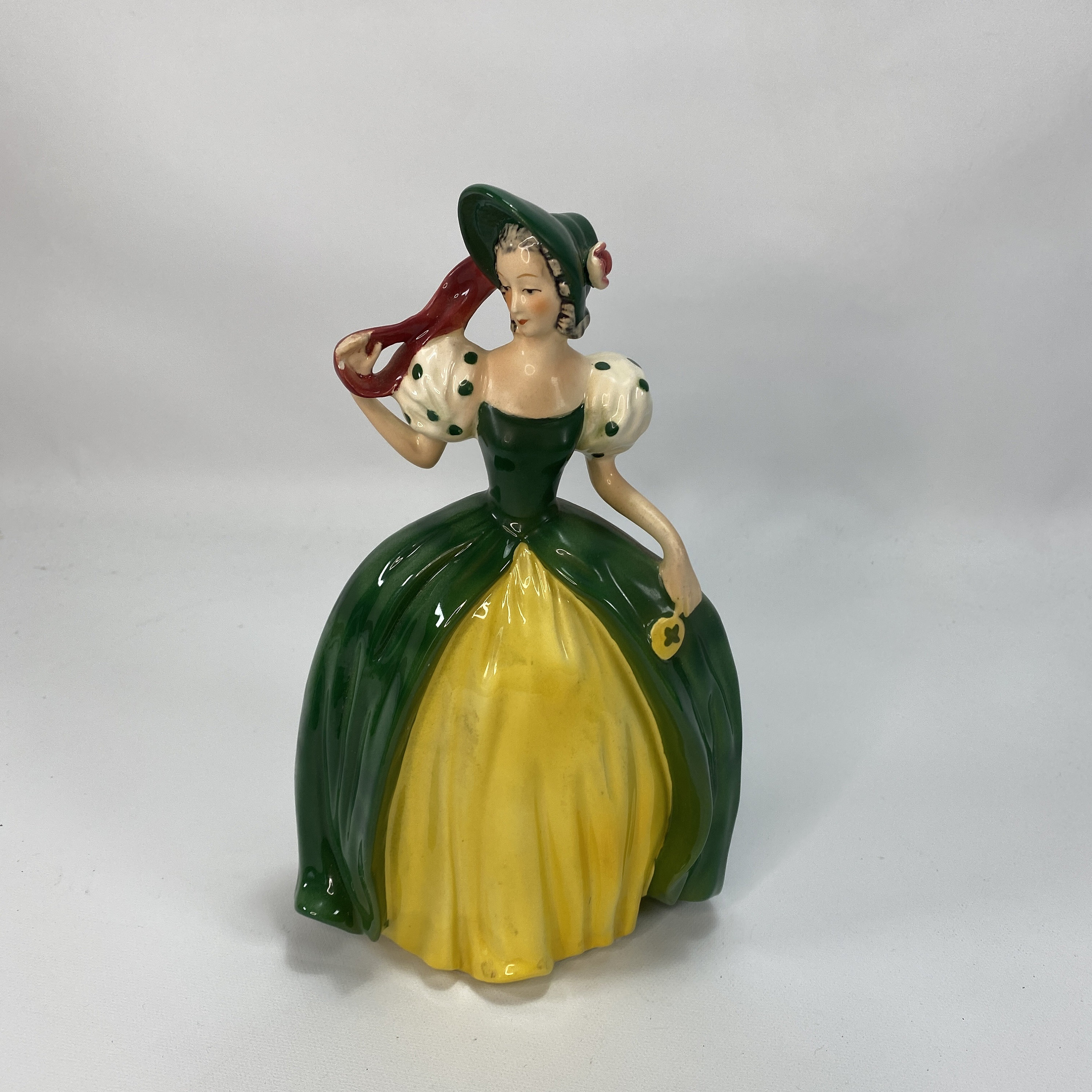 Vintage Goebel Woman With Green Dress Figurine West Germany Etsy