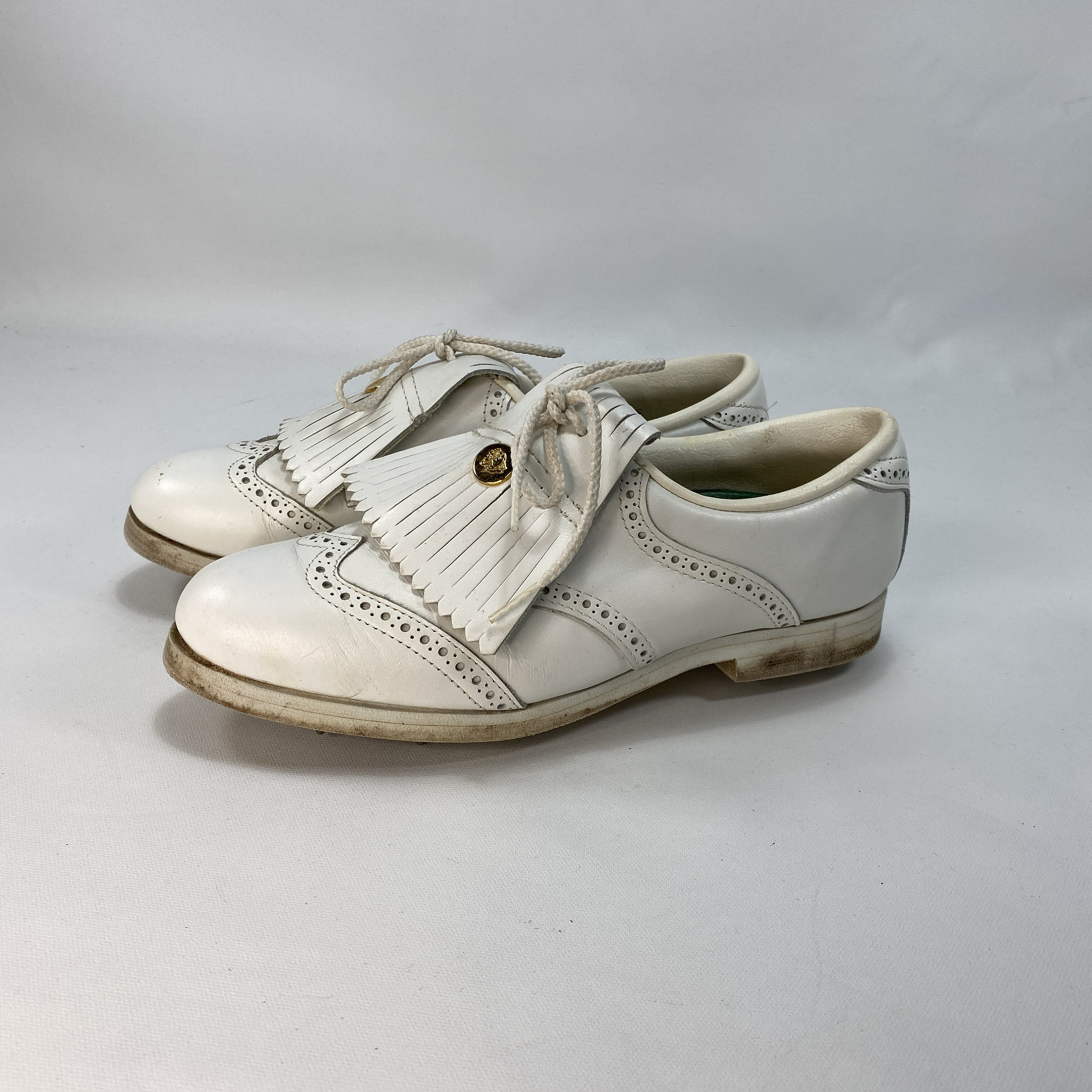 1970s Vintage Men's Golf Shoes Brown Leather Shoes with Steel Cleats / –  The Naked Man