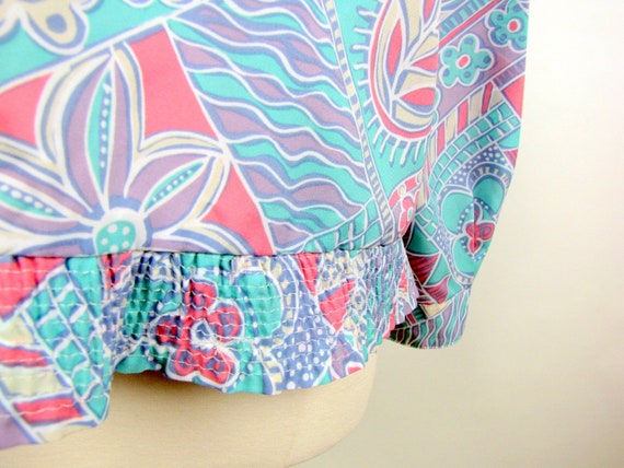 Vintage 80s Pyke LTD Blouse | Large/XLarge | Past… - image 7