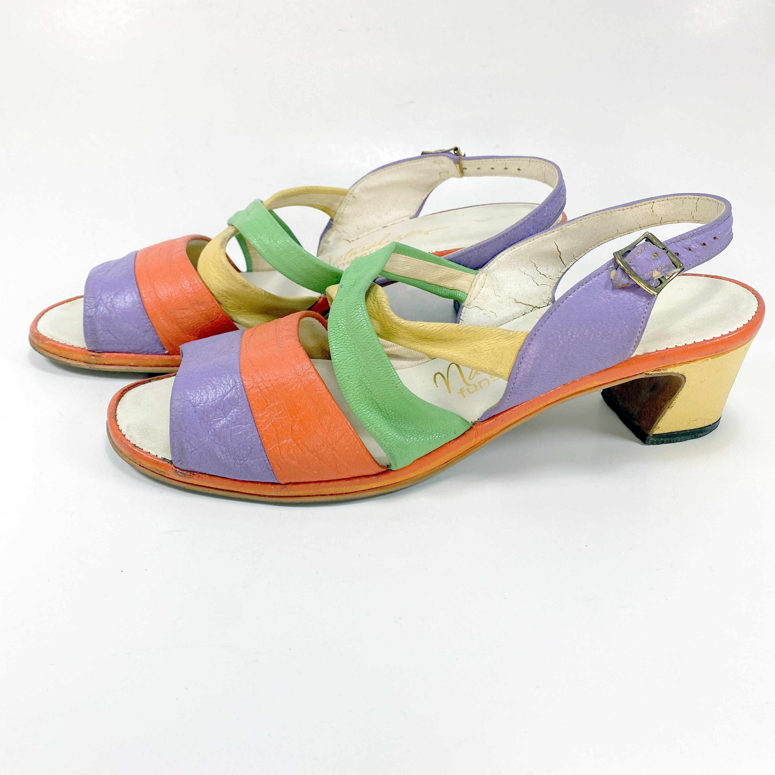 Color Block Heels Etsy Ireland