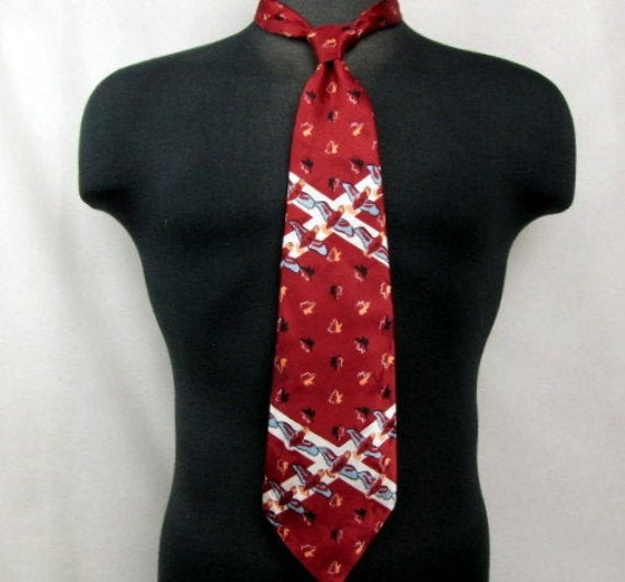 Vintage 1980s Men's Tie | Silk | Wembley | Wide |… - image 1