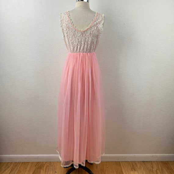 Vintage 60/70s  Gaymode Pennys Pink Peignoir Ling… - image 8