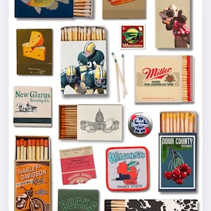Wisconsin Streichholzschachtel Poster