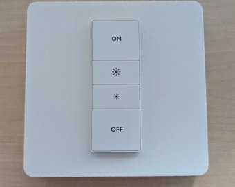 Tapa para interruptor regulador Philips Hue (estilo antiguo): Placa para interruptor de luz doble