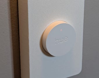 Soporte para botón inteligente Philips Hue (última versión): Placa embellecedora para interruptor de palanca/almohadilla