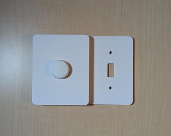 Soporte para botón inteligente Philips Hue (versión antigua): placa de cubierta parcial para interruptor de luz con dos interruptores de palanca.