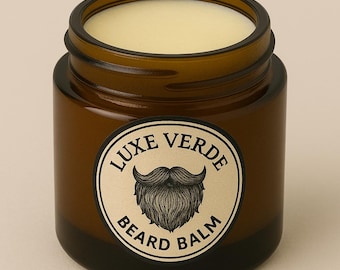 Organic Beard Balm | Natural Beard Conditioner | Handmade Beard Care | Shea Butter | Softening and Hydrating Balm | Grooming and Styling