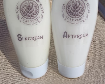 Natural Organic Sun Cream | SPF Zinc Oxide & Botanical Oils | Eco-Friendly Skincare | Handmade Summer Sunblock