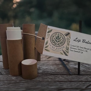 Organic Lip Balm | Natural Lip Care | Handmade Moisturizing Balm | Coconut Oil & Beeswax | Vitamin E Lip Hydration | Eco-Friendly Lip Balm