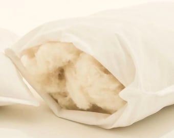 Almohada de lana orgánica hecha a mano