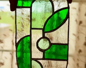 Art Deco-Style Stained Glass Piece